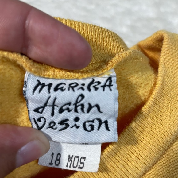 Marika Hahn Design 18m Yellow Sweater - Picture 4 of 5